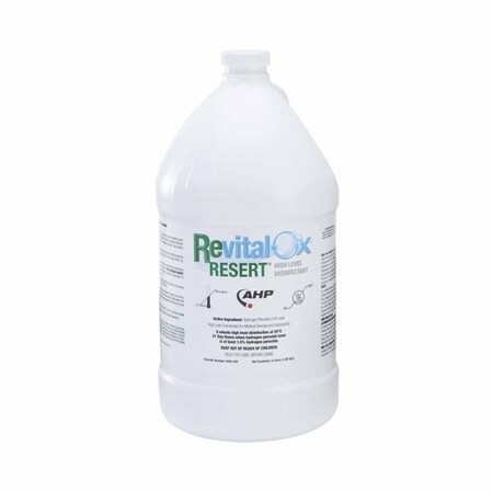 Revital-Ox Resert Hydrogen Peroxide High-Level Disinfectant RTU Liquid 4 Liter Container Max 21 Day Reuse, 4PK 4455AW